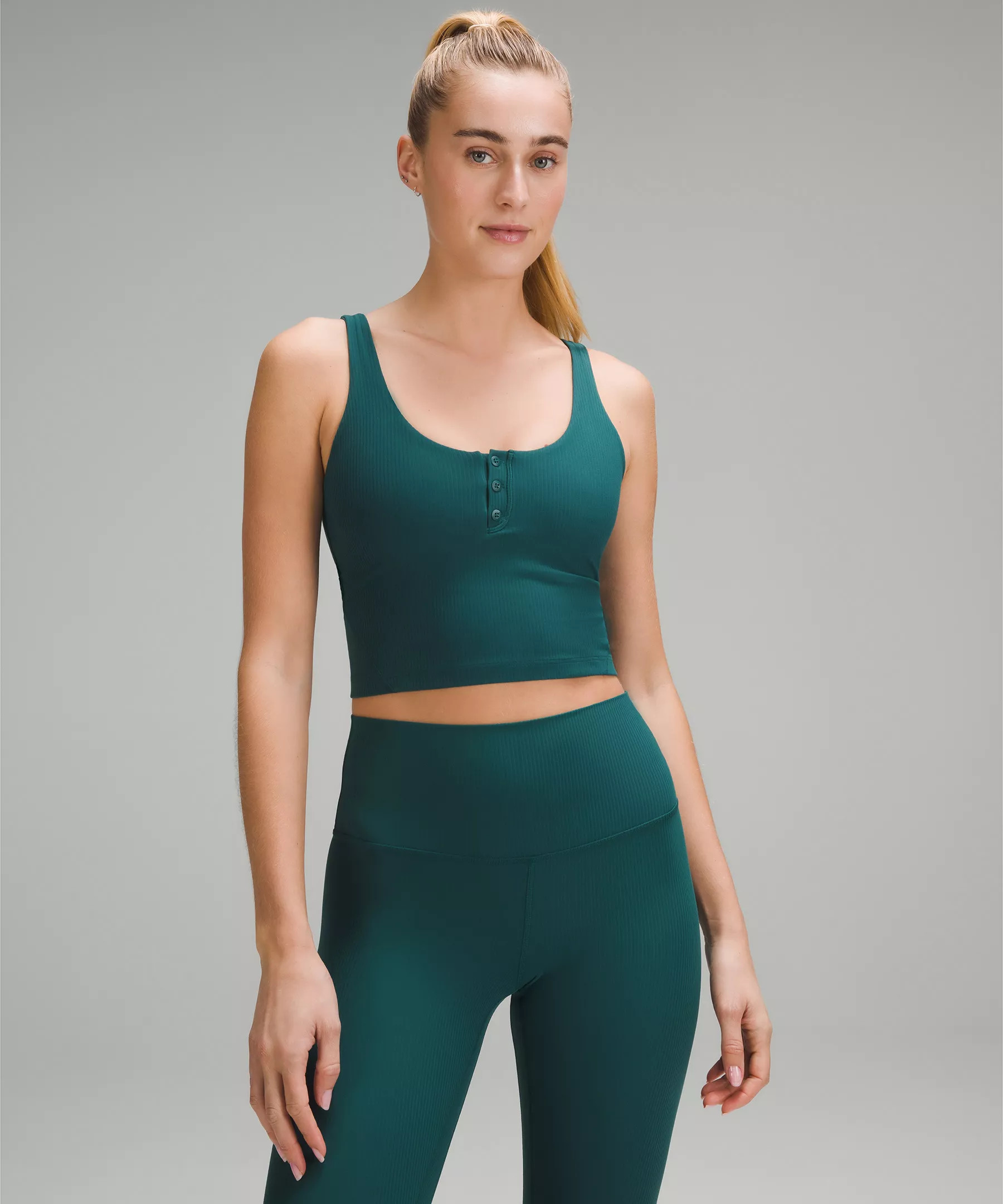lululemon Align™ Ribbed Henley Tank Top | Women's Sleeveless & Tank Tops | lululemon | Lululemon (US)