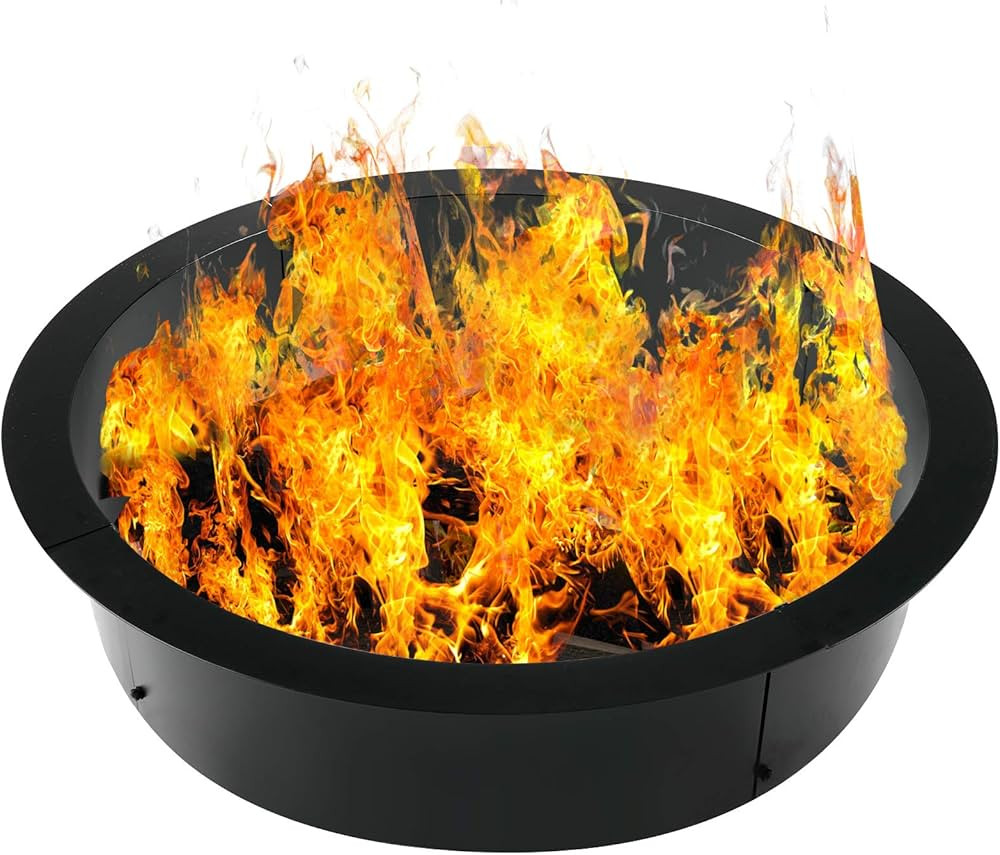 Doniks Fire Pit Ring 42 inches Outside / 36 inches Inside Diameter Heavy 2mm Metal Steel Ring-DIY... | Amazon (US)