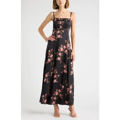 Satin Cocktail Maxi Dress | Nordstrom