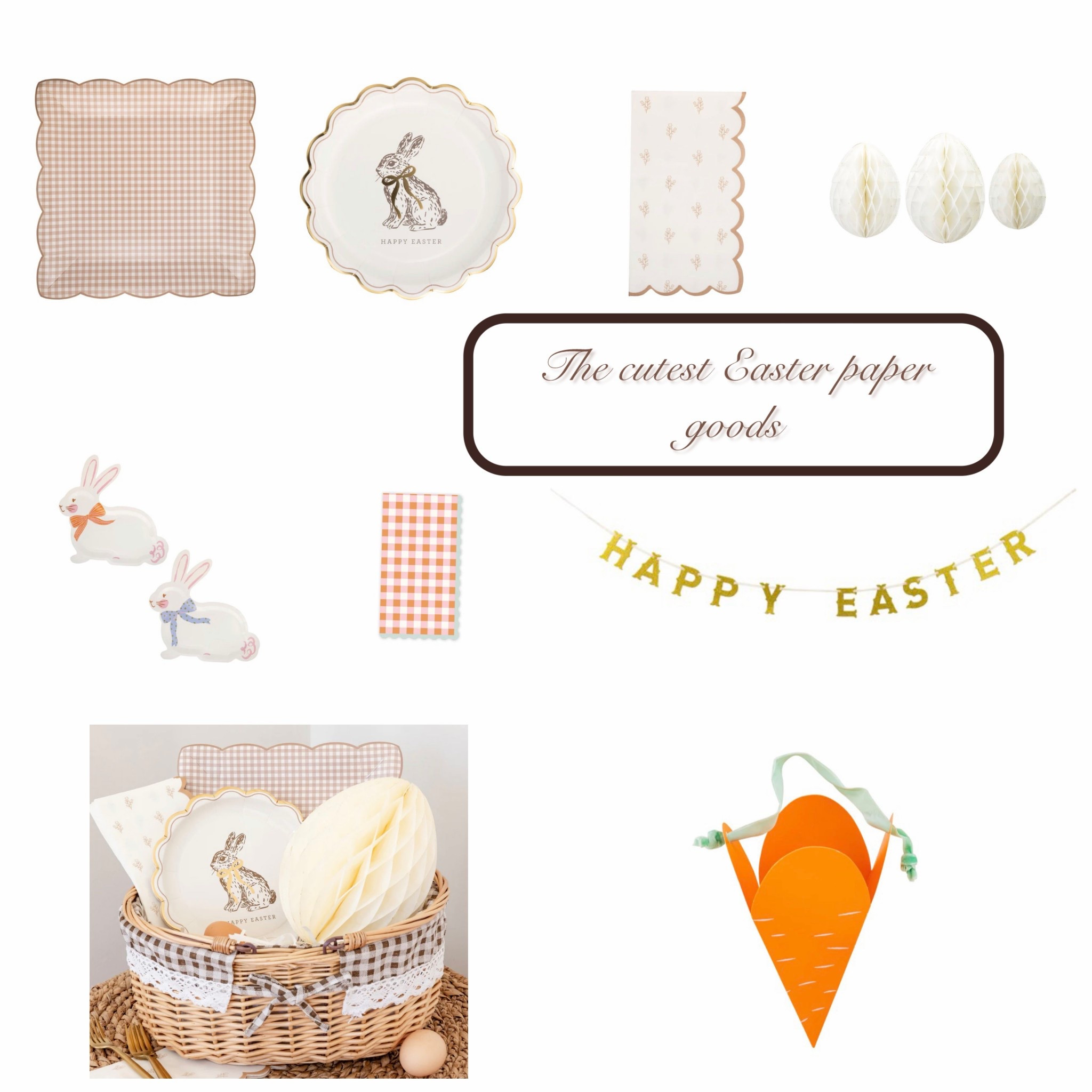 The cutest Easter paper goods! 

#LTKSaleAlert #LTKfoodie #LTKSpringSale