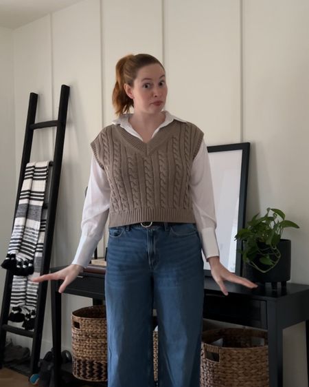Knit sweater vest from Abercrombie included in the LTK Spring Sale. Wearing a Medium

#LTKSeasonal #LTKSpringSale #LTKsalealert