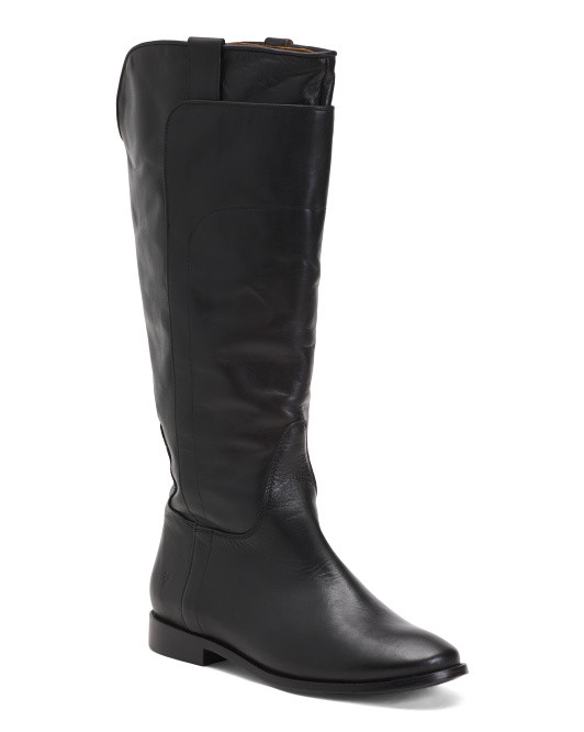 Leather Paige Knee High Riding Boots | TJ Maxx