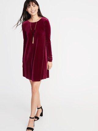 Velvet Swing Dress for Women | Old Navy US