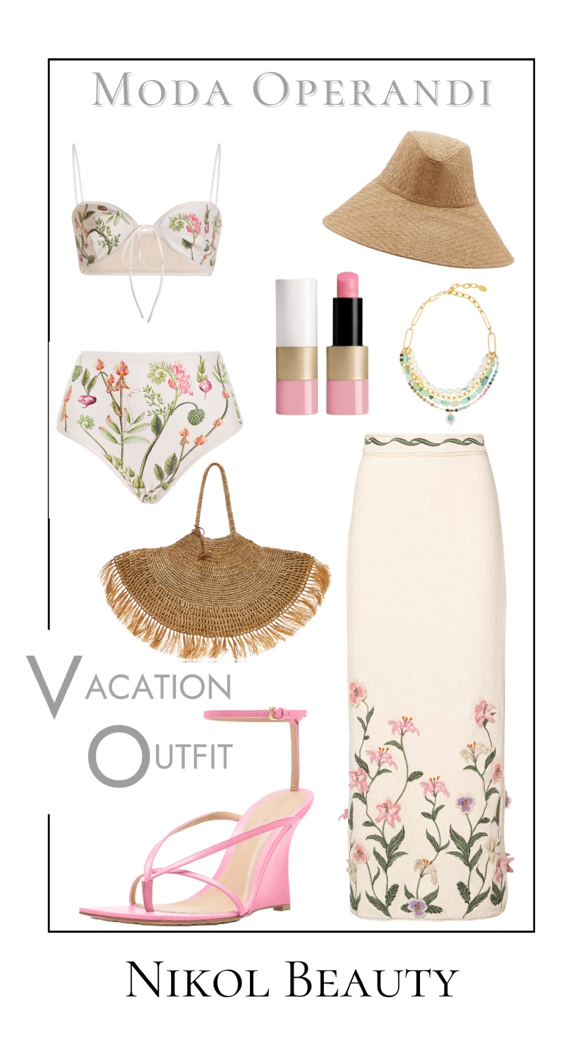 Vacation vibes on point with this stunning ensemble from Moda Operandi!  Crushing hard on the floral details of the bikini set and skirt by Agua by Agua Bendita.  #VacationOutfit #ModaOperandi #AguaByAguaBendita #Floral #LuxuryFashion #LuxuryFinds



#LTKswim #LTKstyletip #LTKshoecrush