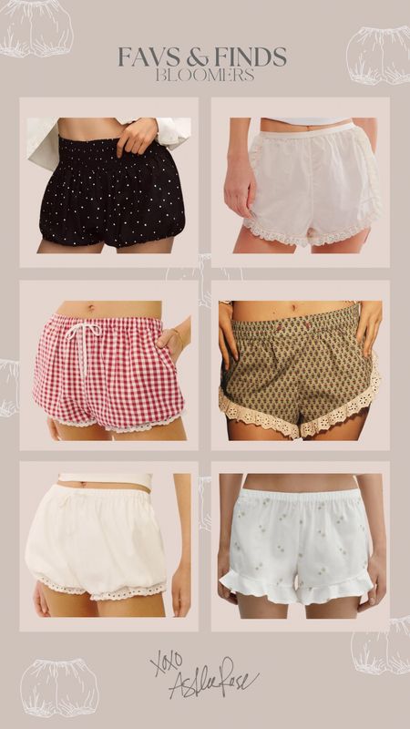 my love for comfy things knows no bounds. ☁️🧸🩲 my top bloomer picks! 

Bloomers, Pajama Shorts, PJs 