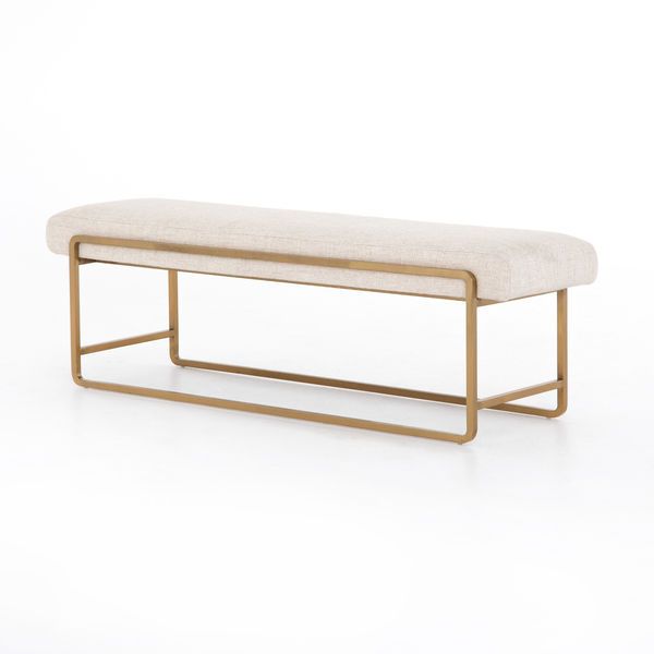 Sled Thames Cream Bench | Scout & Nimble