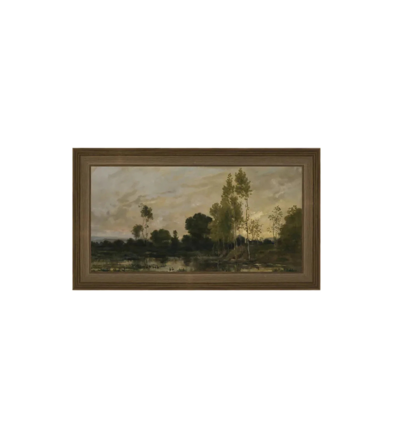 Alders Landscape Framed Art, 20x11 | Cottage and Key