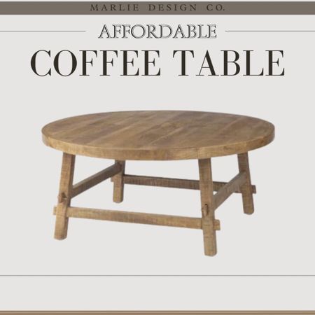 Affordable Coffee Table | round coffee table | farmhouse coffee table | modern farm house | coffee table | living room | affordable furniture | wayfair | transitional | organic modern

#LTKSale #LTKhome #LTKsalealert