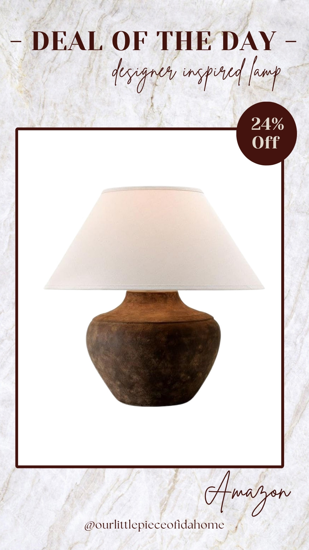 Designer lamp rarely goes on sale, but it is now a 24% off. Great time to grab it if you’re looking for a statement piece. 
@Amazon