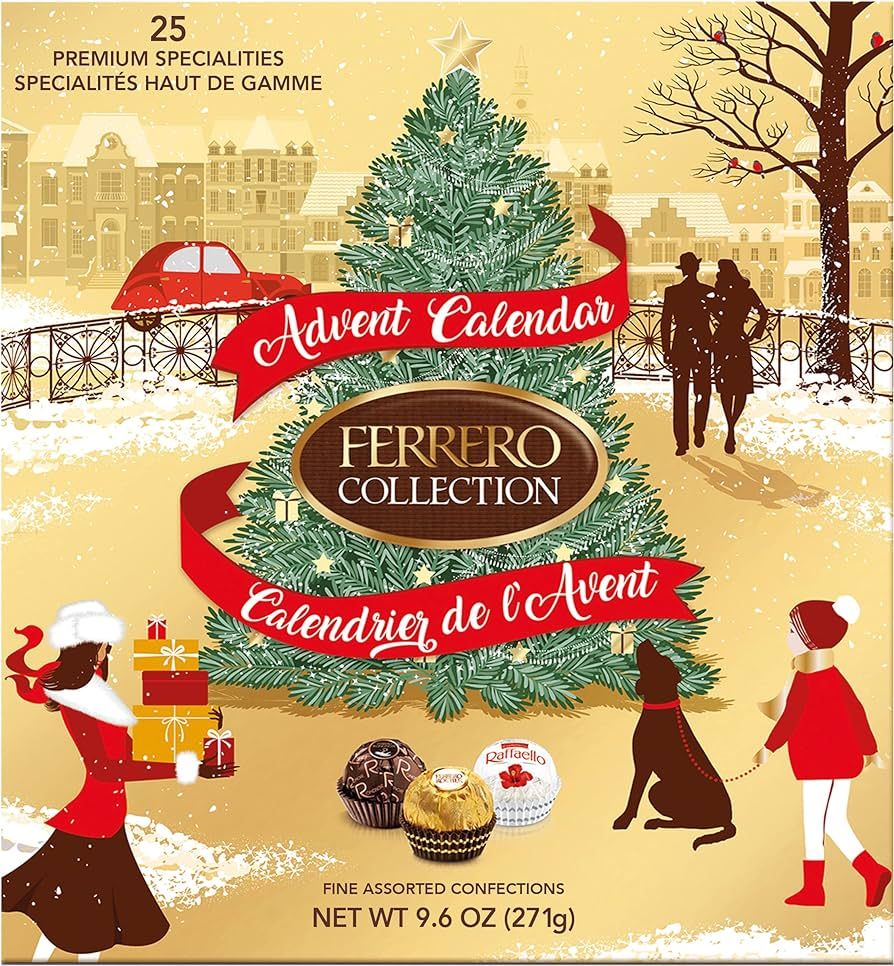 Ferrero Rocher Collection 2023 Advent Calendar, 25 Piece Premium Gourmet Assorted Chocolate, Haze... | Amazon (US)