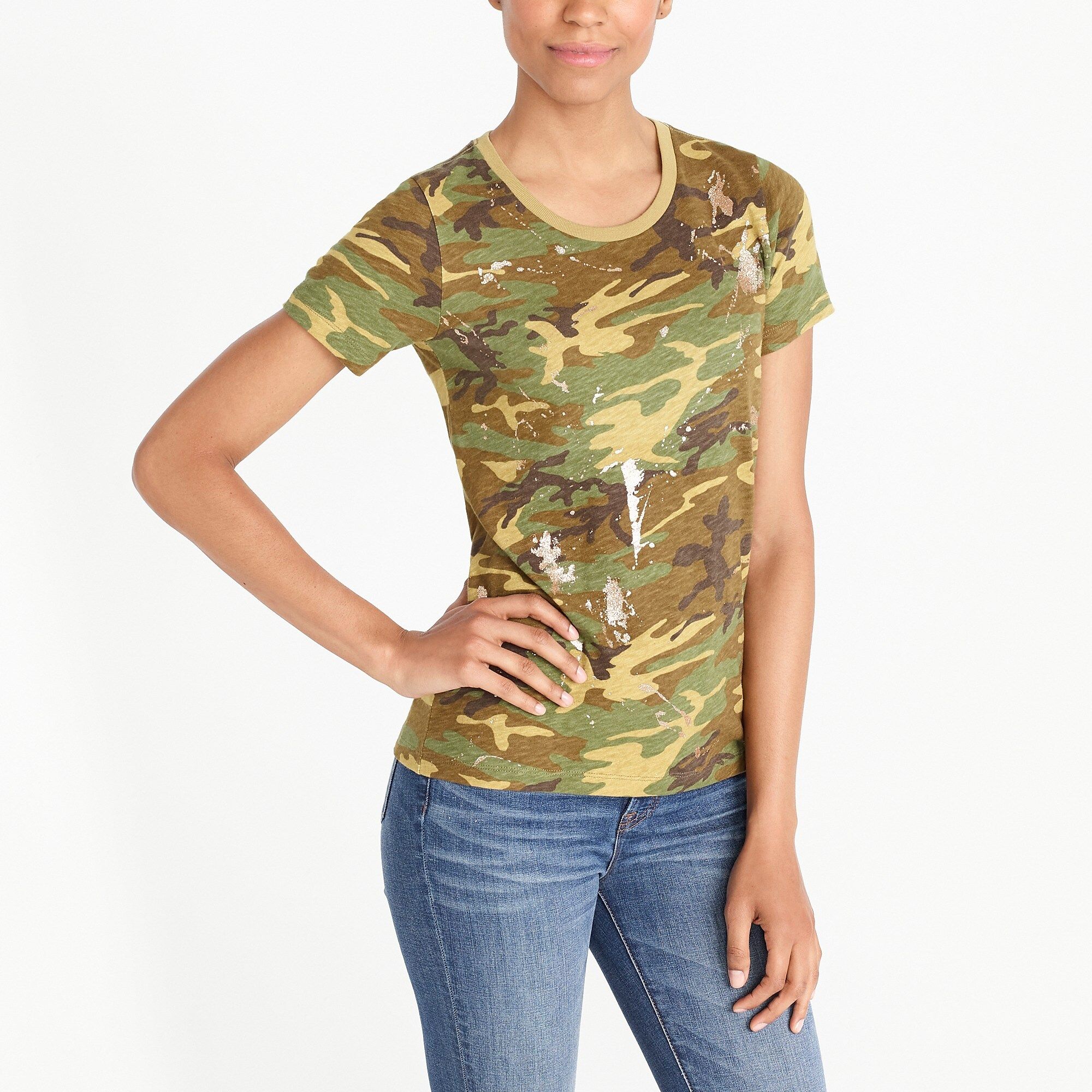 Glitter camouflage collector T-shirt | J.Crew Factory