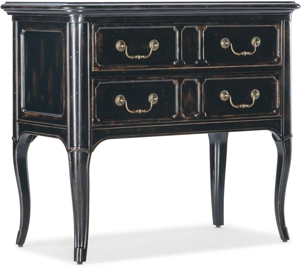 Hooker Furniture Charleston 2-Drawer Traditional Wood Nightstand in Black Cherry | Amazon (US)