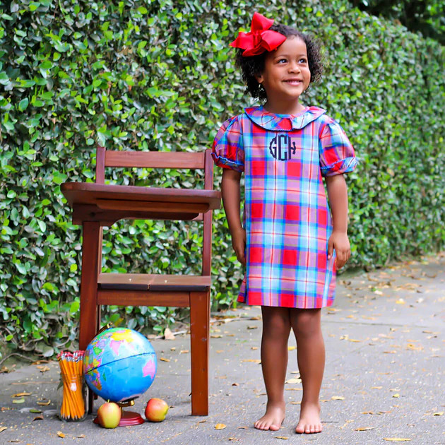 Red and Blue Plaid Sally Dress | Classic Whimsy