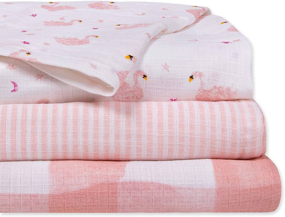 Burt's Bees Baby Swaddles, Muslin Cotton Baby Blankets, Multipurpose Lightweight & Breathable 100... | Amazon (US)