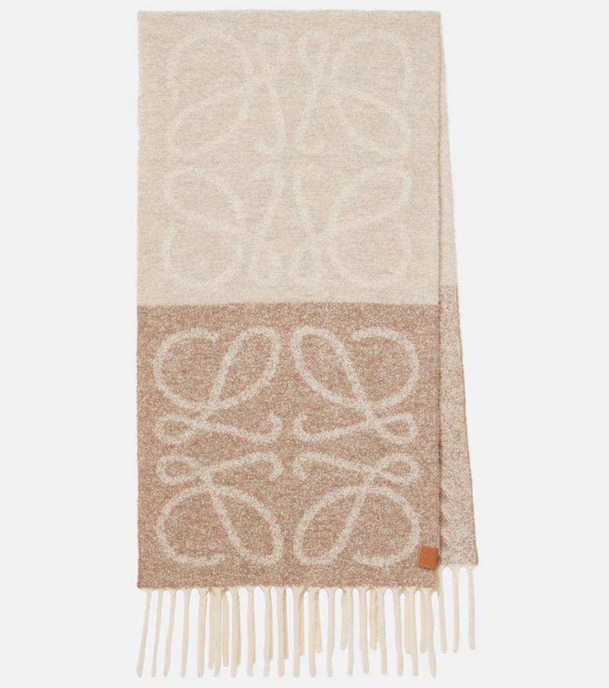 Loewe Anagram alpaca and wool-blend scarf | Mytheresa (US/CA)