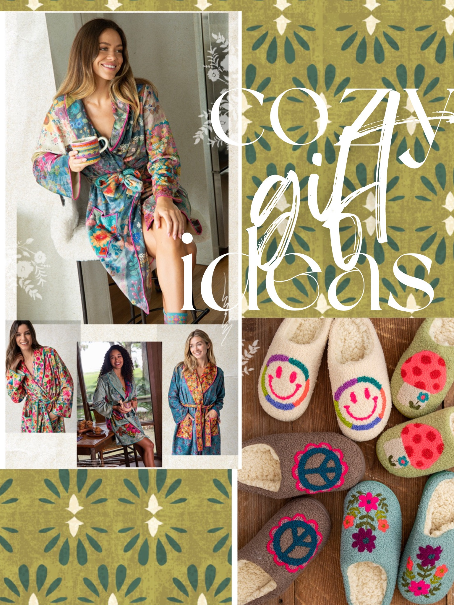 Velvet robes and plush slippers make the perfect gift for anyone to keep warm in the cooler months to come! 🍄🌻🪻