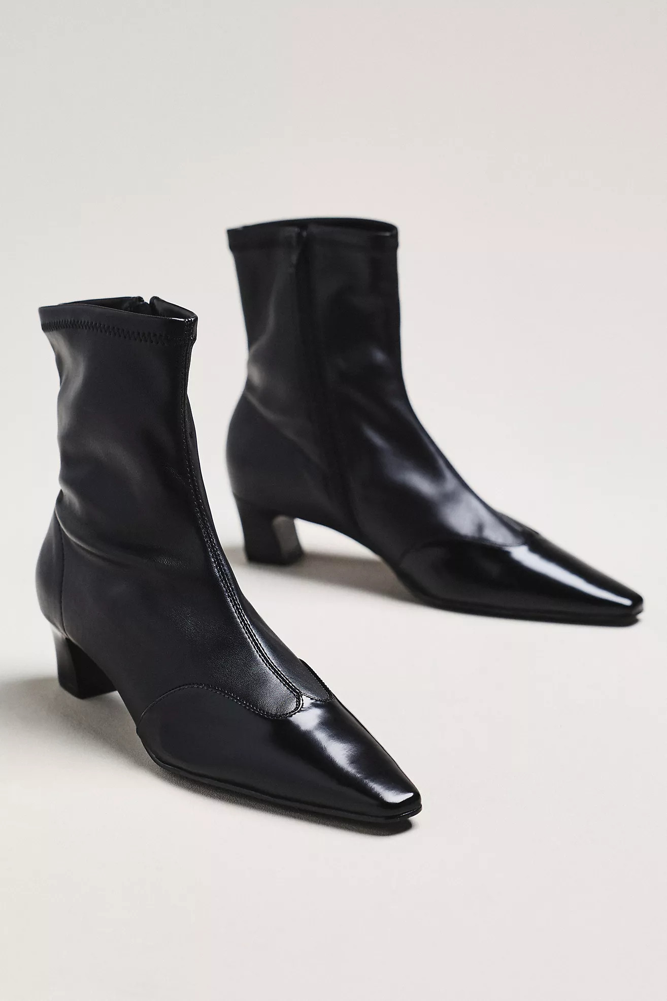 Maeve Cap-Toe Stretch Ankle Boots | Anthropologie (US)