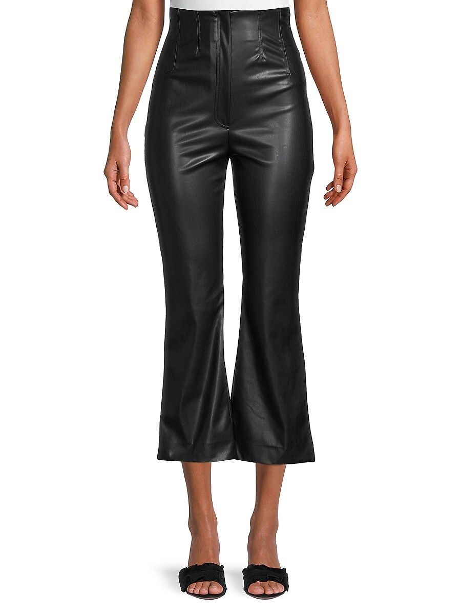 AMUR Women's Aylin Cropped Bootcut Pants - Black - Size 6 | Saks Fifth Avenue OFF 5TH