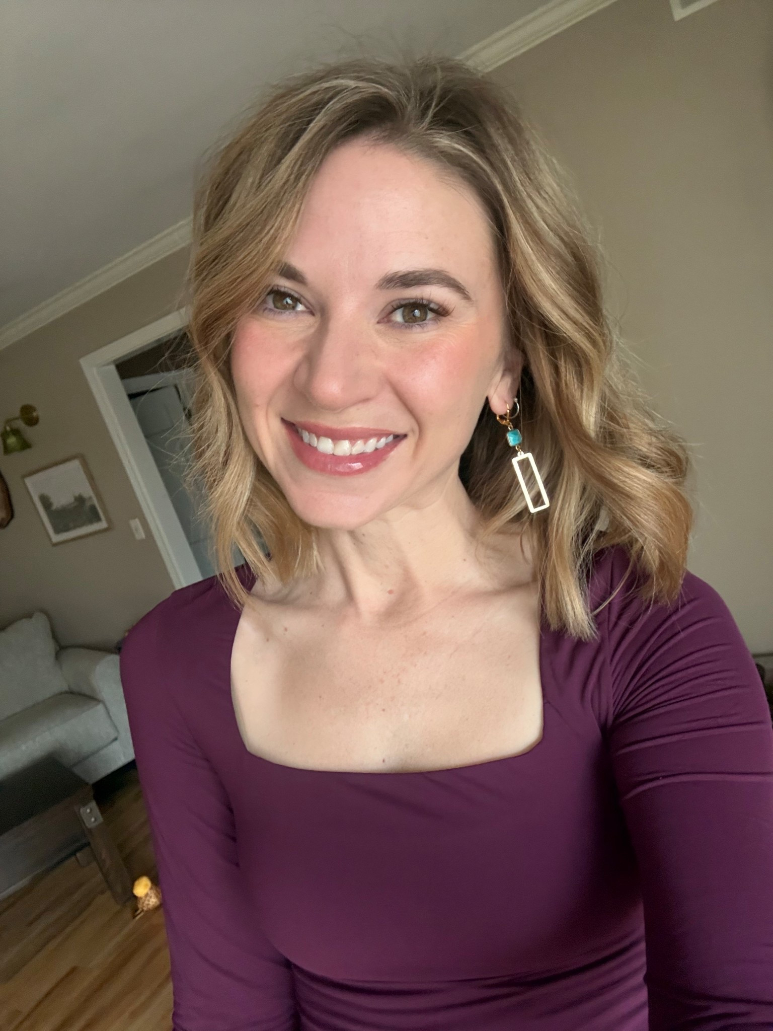 Valentines Day! These Rustic Gem earrings match perfectly with this plum top 😍
Use the coupon code: JENAOHMAN
For 20% off of your order! 

#LTKootd #LTKvlog #LTKdayinmylife