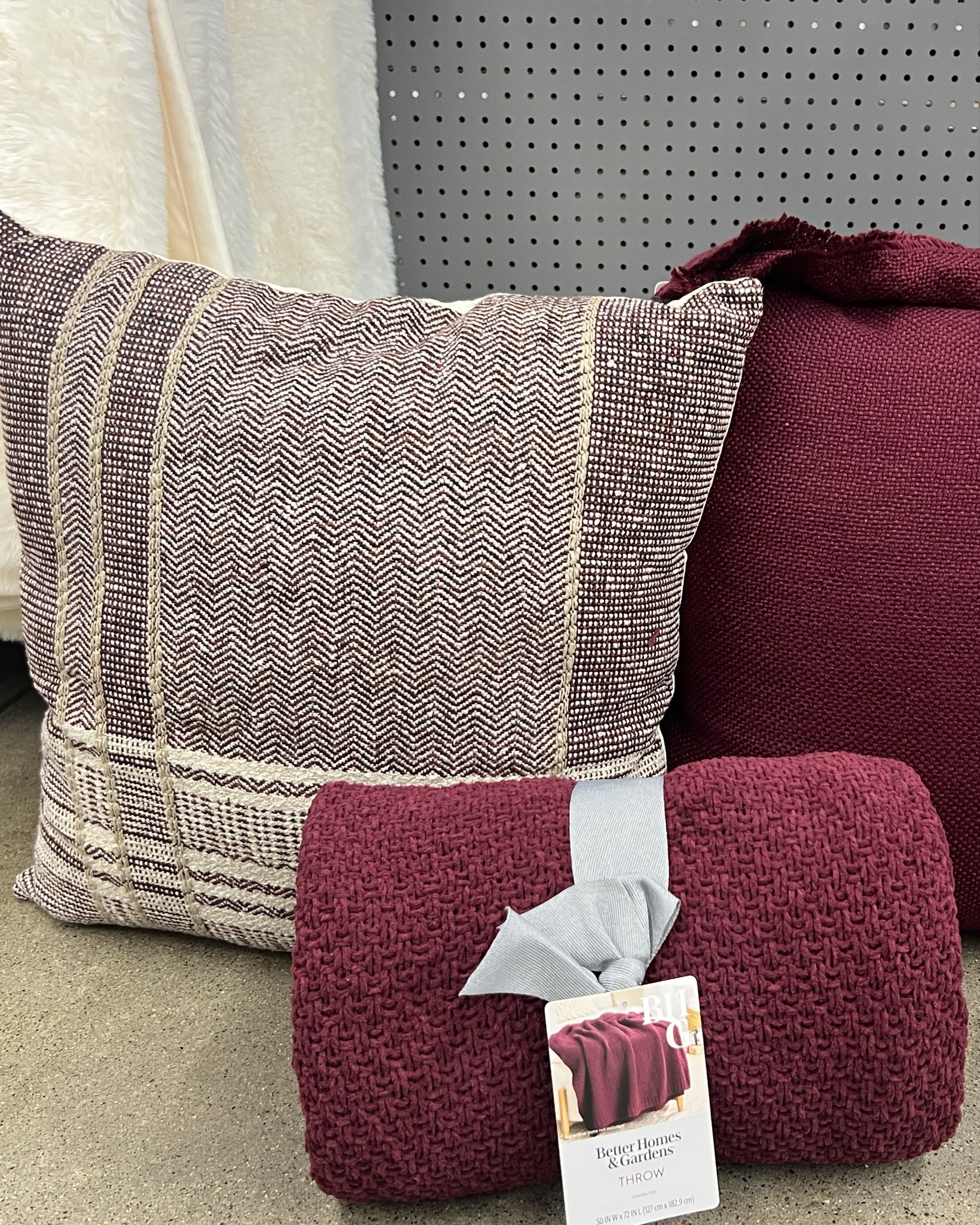 I just bought three of these oversized throw pillows from Walmart! They are the prettiest burgundy/red color. Great for the holidays and after! I’m going to use them on my bed for my Christmas themed bedroom.

#LTKHome #LTKHoliday #LTKFindsUnder50