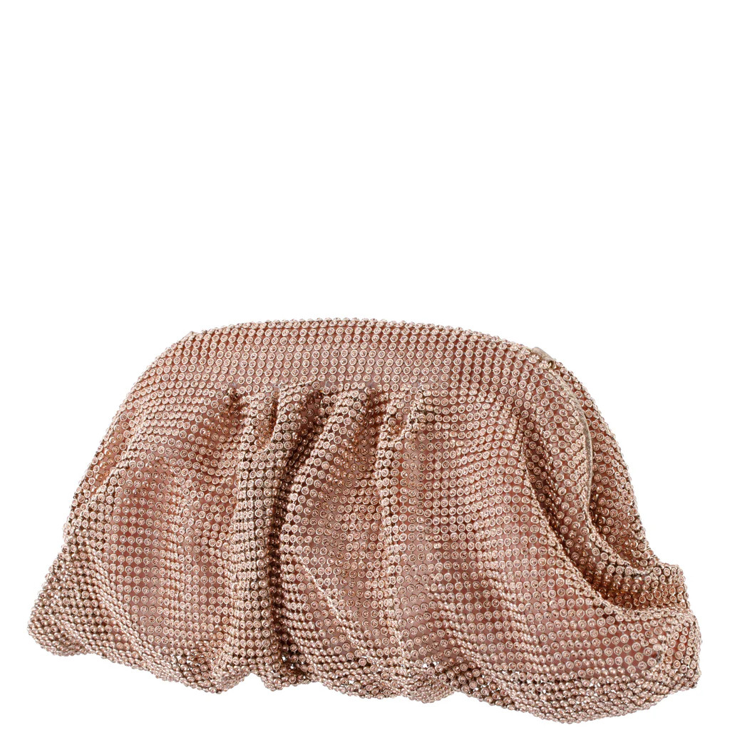 ALEXIA-PEARL-ROSE-CRYSTAL MESH | Nina Shoes