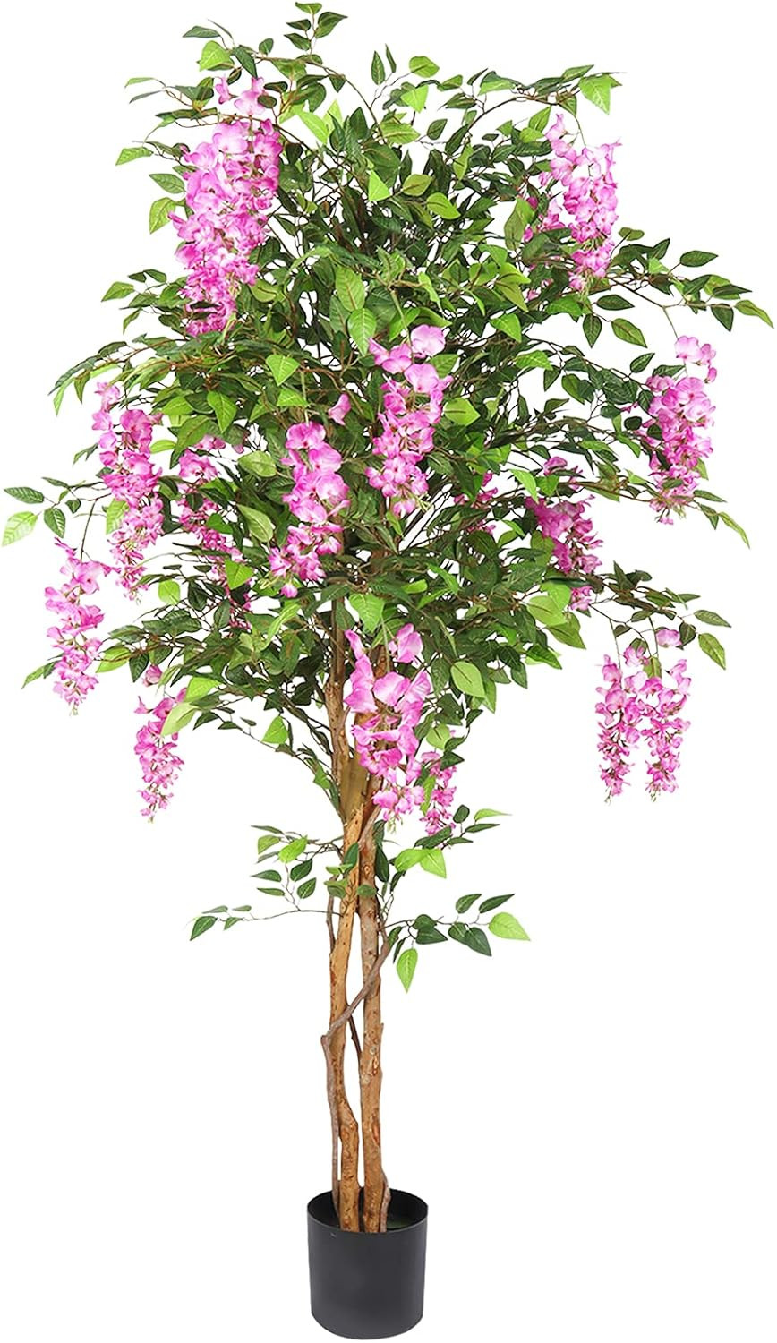 THE BLOOM TIMES 6ft Fake Wisteria Tree Artificial Plants for Home Decor Indoor 6 Feet Tall 72 inc... | Amazon (US)
