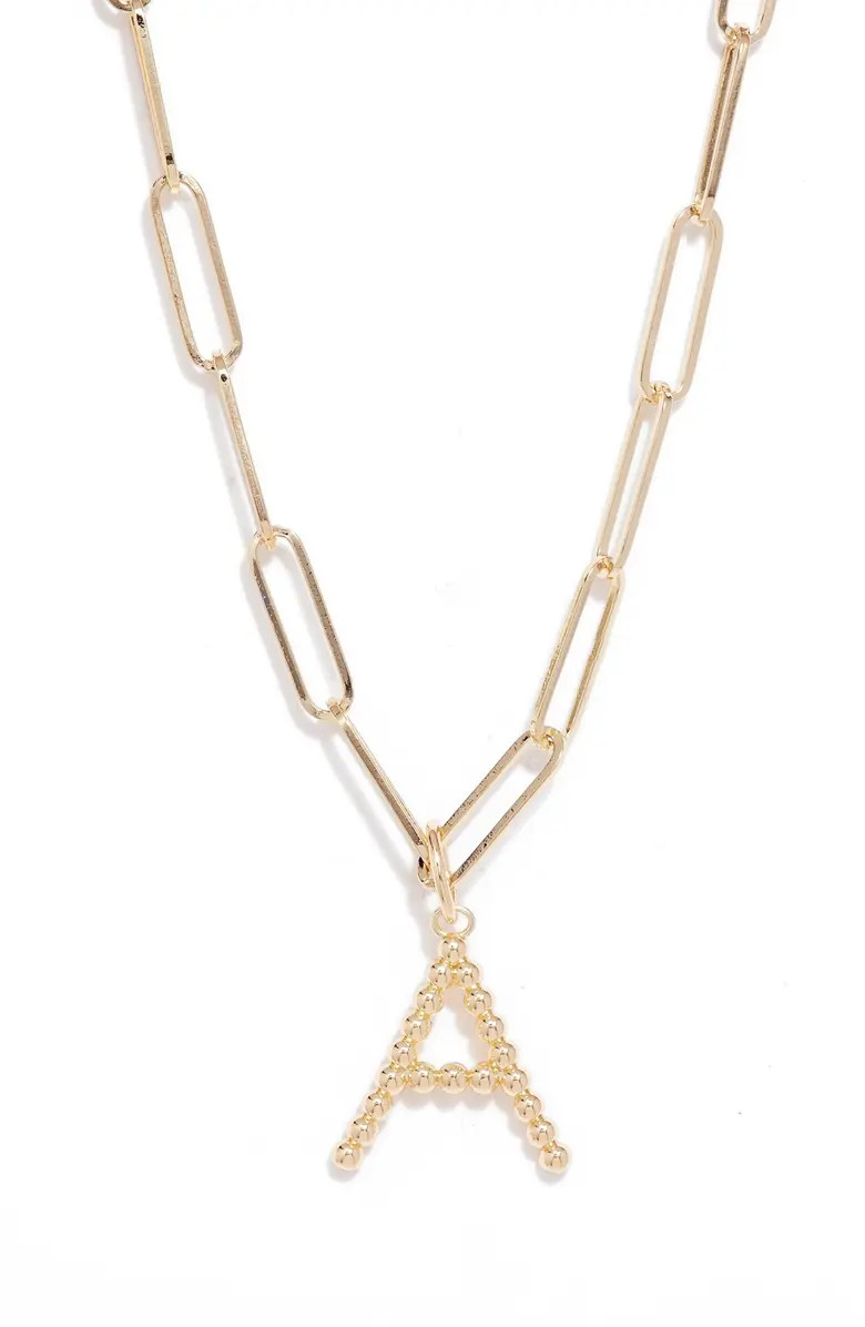 Beaded Initial Necklace | Nordstrom