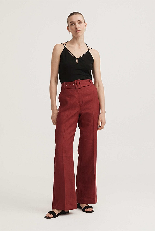 Linen Belted Trouser | Witchery