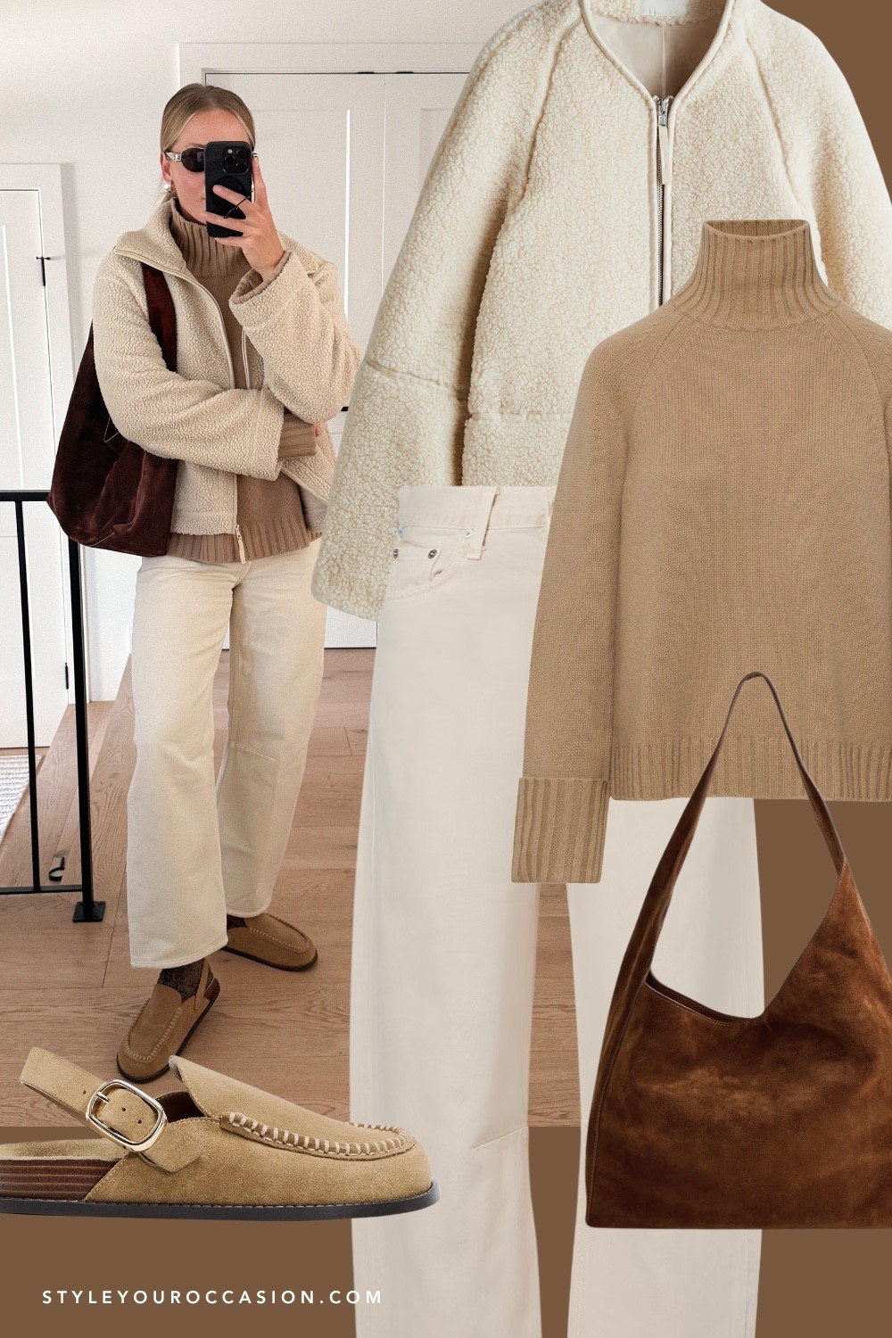 November outfit idea, cozy and tonal. 

Fall outfit, fall style, winter outfit, fleece jacket, suede bag



#LTKSeasonal #LTKItBag #LTKStyleTip