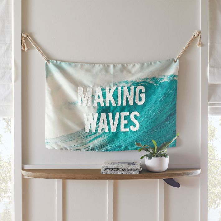 Surfrider Foundation Making Waves Tapestry | Pottery Barn Teen