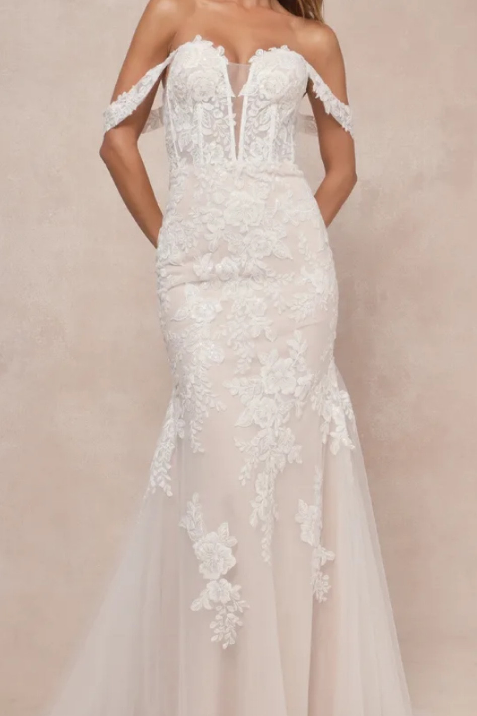 off shoulder wedding dress, off shoulder mermaid wedding dress, lace wedding dress, floral wedding dresss

#LTKWedding #LTKStyleTip #LTKBeauty