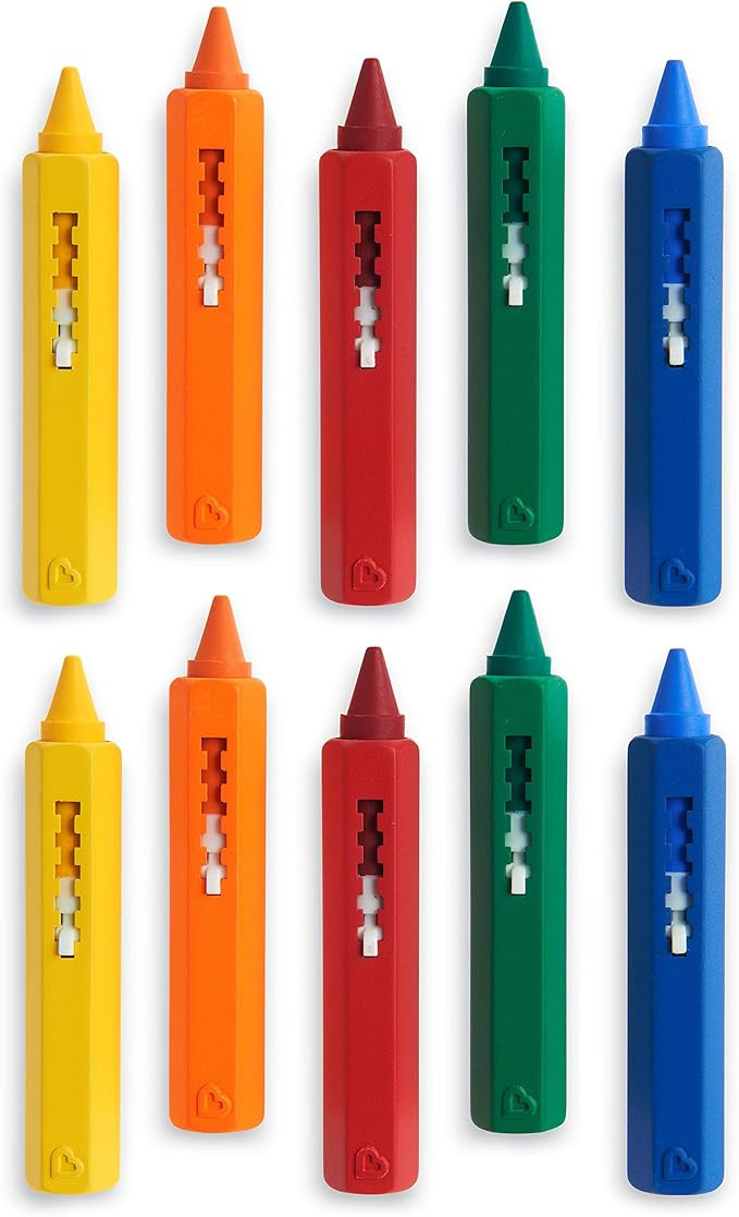 Munchkin® Draw™ Bath Crayons Toddler Bath Toy, 5 count (Pack of 2) | Amazon (US)