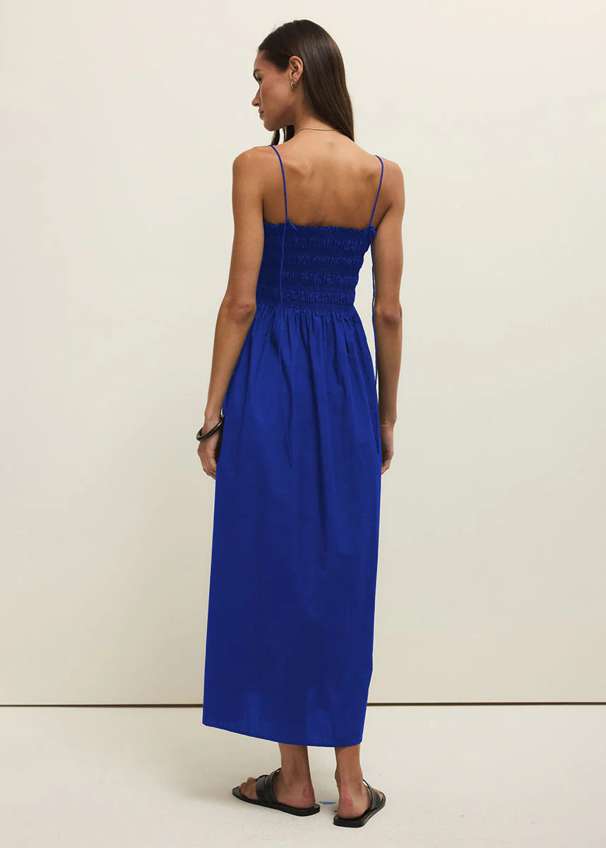 Cornelia Poplin Midi Dress - Nautical | Alice & Wonder