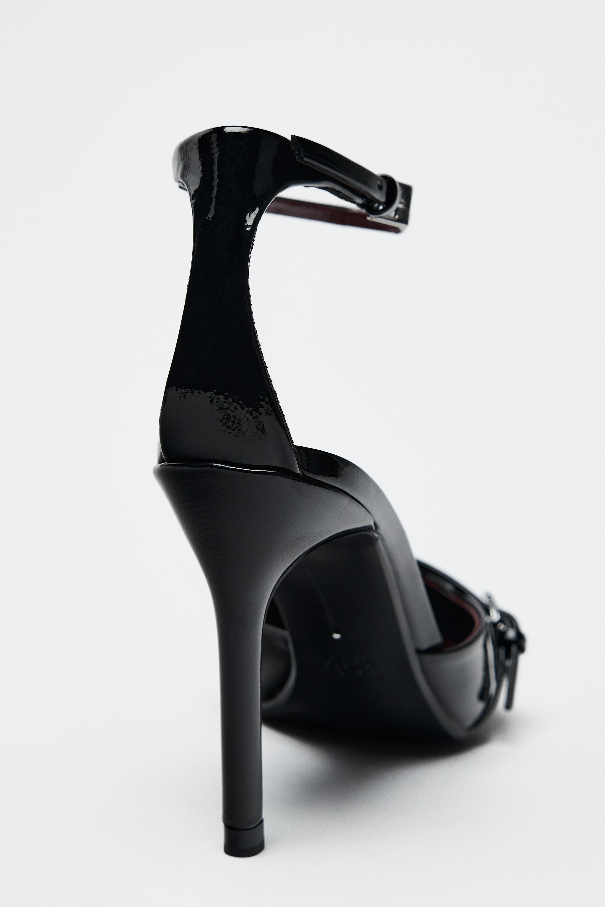 BUCKLE ANKLE STRAP HEELED SHOES | Zara UK