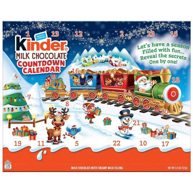 Kinder Christmas Mixed Candy Advent Calendar - 4.4oz | Target