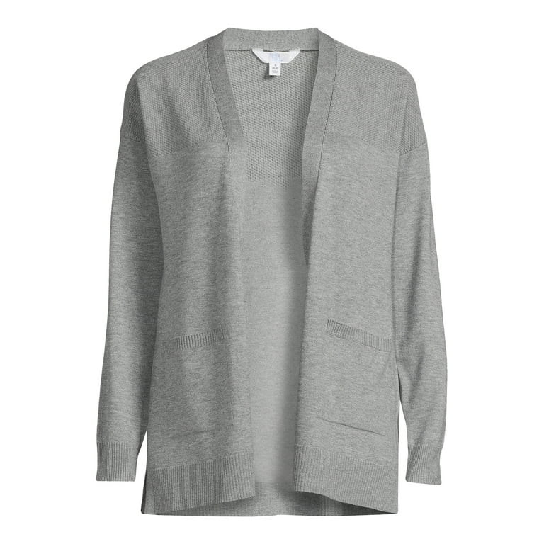 Time and Tru Women's Open Front Cardigan Sweater - Walmart.com | Walmart (US)