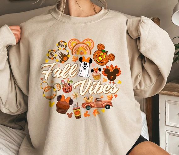 Disney Fall vibes sweatshirt fall tee shirt fall apparel | Etsy | Etsy (CAD)