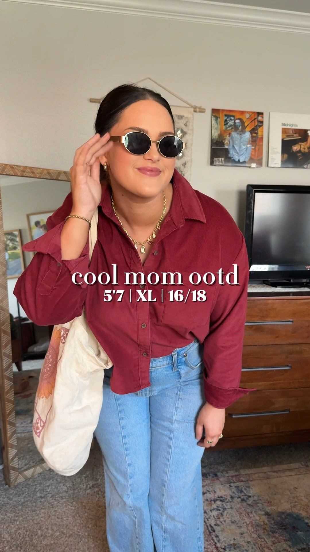 Wearing size XL in the top! I think exact jeans are sold out but I linked some similar 🥰 wearing size 34 in the curve love fit! 

#LTKFindsUnder50 #LTKStyleTip #LTKMidsize