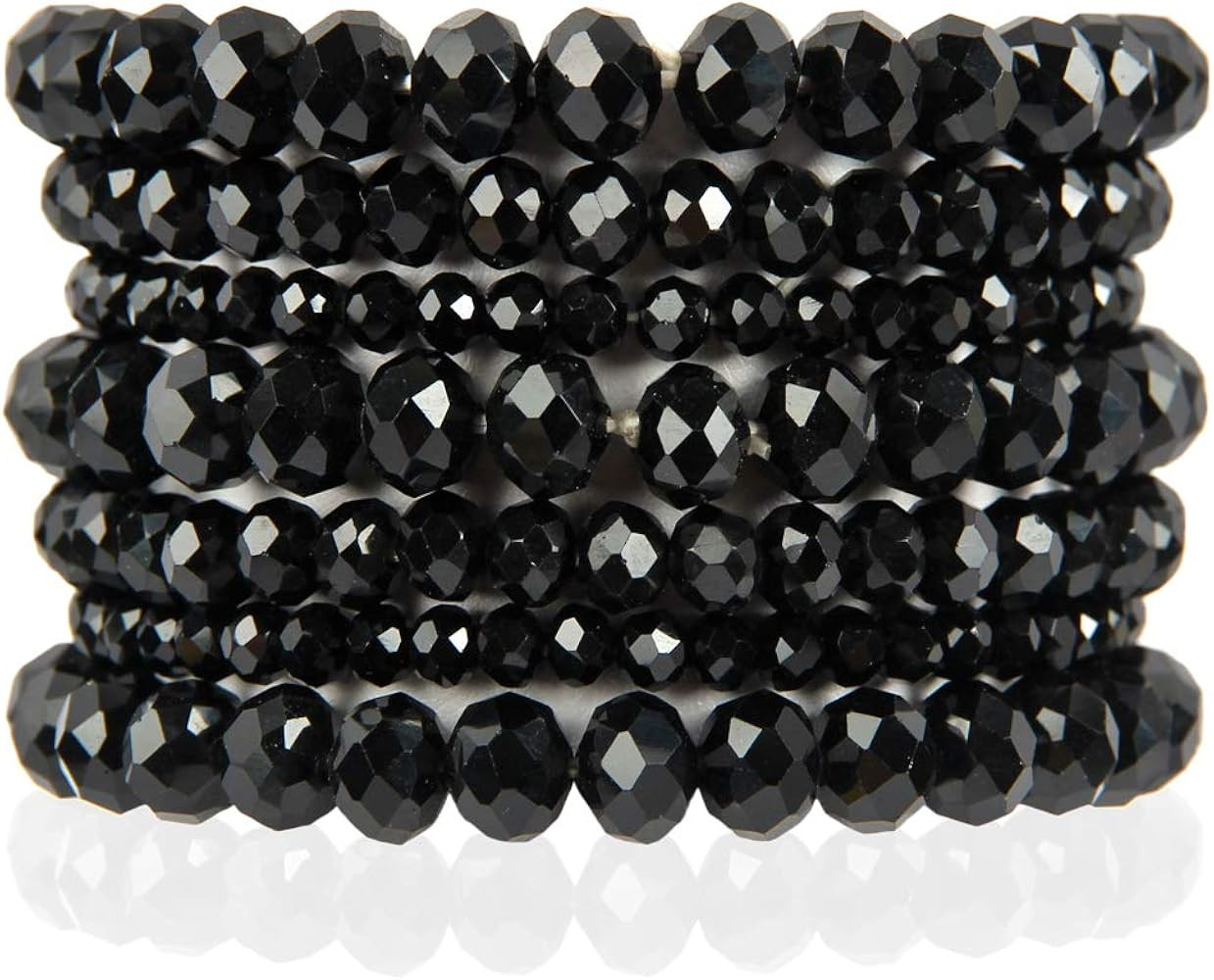 RIAH FASHION Bohemian Multi-Layer Beaded Stacking Statement Bracelets - Versatile Stretch Strand ... | Amazon (US)