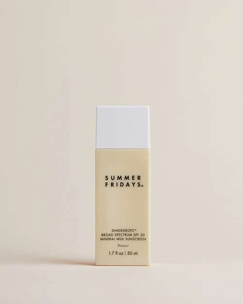 ShadeDrops
        
          Broad Spectrum SPF 30 Mineral Milk Sunscreen | Summer Fridays