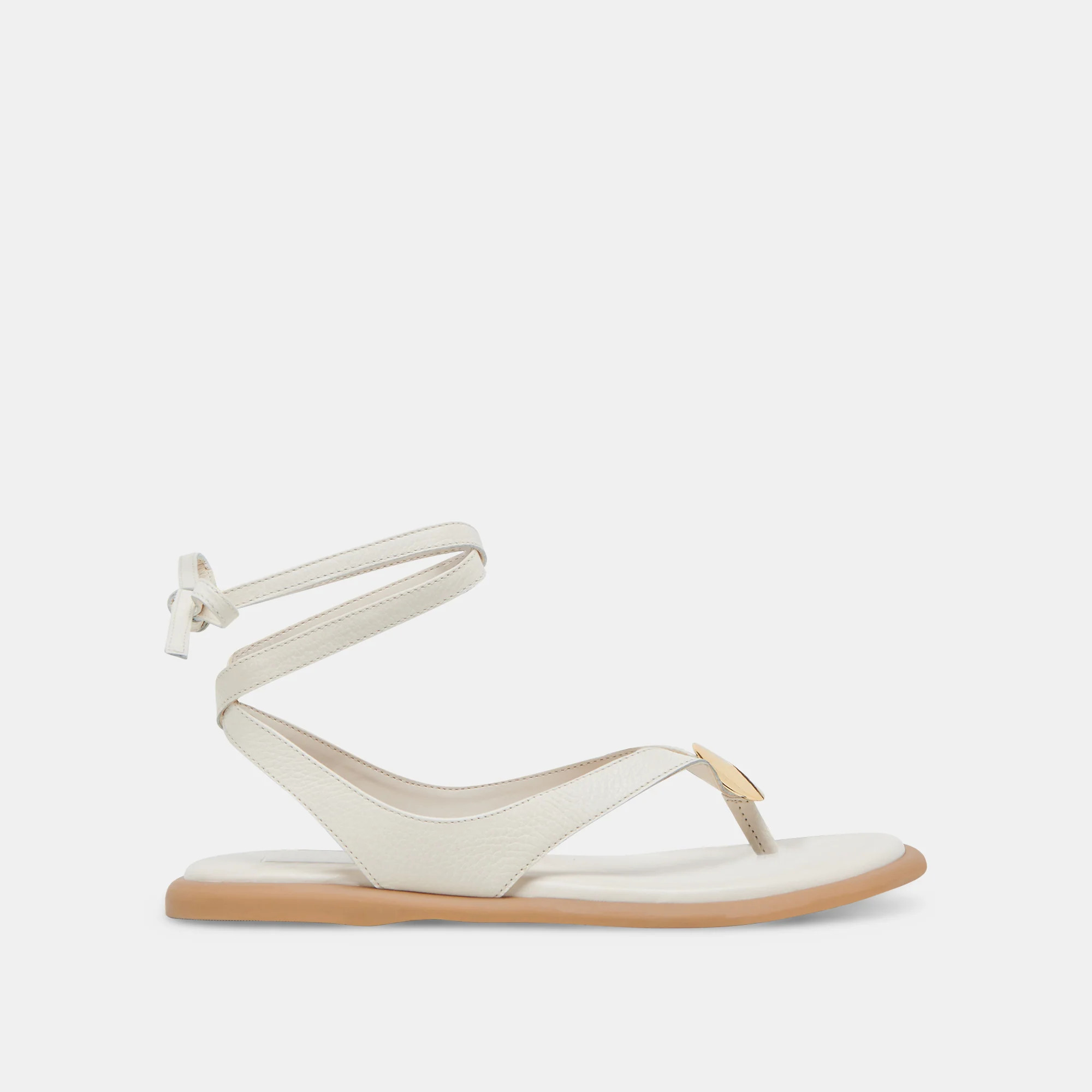 JUDY SANDALS BONE LEATHER | DolceVita.com