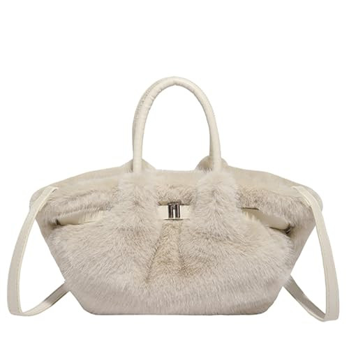 Furry Purse Mini Fluffy Tote Bag Designer Fuzzy Crossbody Handbag Faux Fur Purses for Women Plush... | Amazon (US)