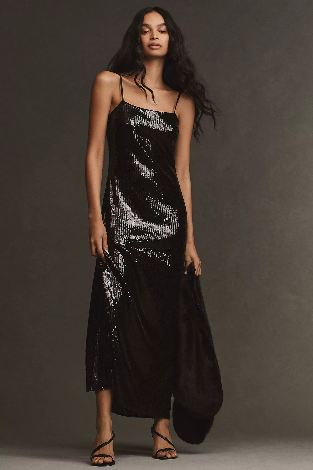 Hutch Sequin Back-Slit Maxi Dress | Anthropologie (US)