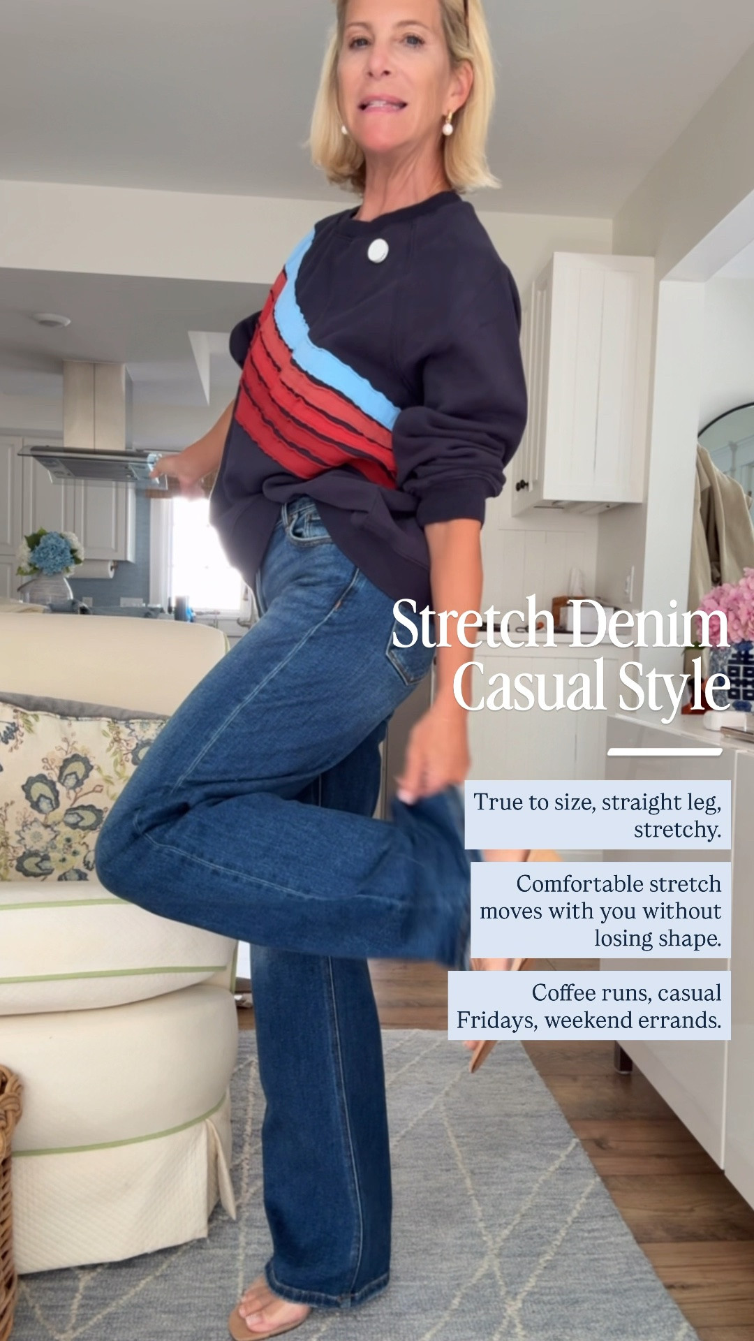 They’re the kind of jeans you’ll reach for on coffee runs, casual Fridays, weekend errands, and lunch with friends.

If you’ve been looking for an everyday pair that feels as good as it looks, these are definitely one to consider.

👩‍💻 LTK PRO TIPS 
❤️ Heart = Support my posts ;-) 
🔖 Save = Get sale & restock alerts for the things you love! 
📋 Lists = Keep favorites organized (List ideas: Christmas, Birthdays, and Vacations!) 📲 Share = Send lists and products to a friend (or your daughters like me). 
💬 Comment = Ask me anything, and I’ll answer. ;-)

#LTKootd #LTKSeasonal #LTKOver40