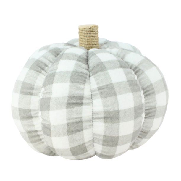 Way To Celebrate Harvest Flannel Pumpkin Soft Decor, 2 Count - Walmart.com | Walmart (US)