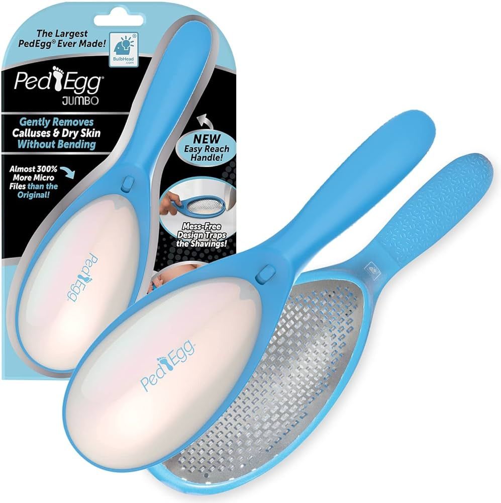 PedEgg Jumbo As Seen On TV, Gently Removes Calluses & Dry Skin Without Bending for Smooth, Soft F... | Amazon (US)