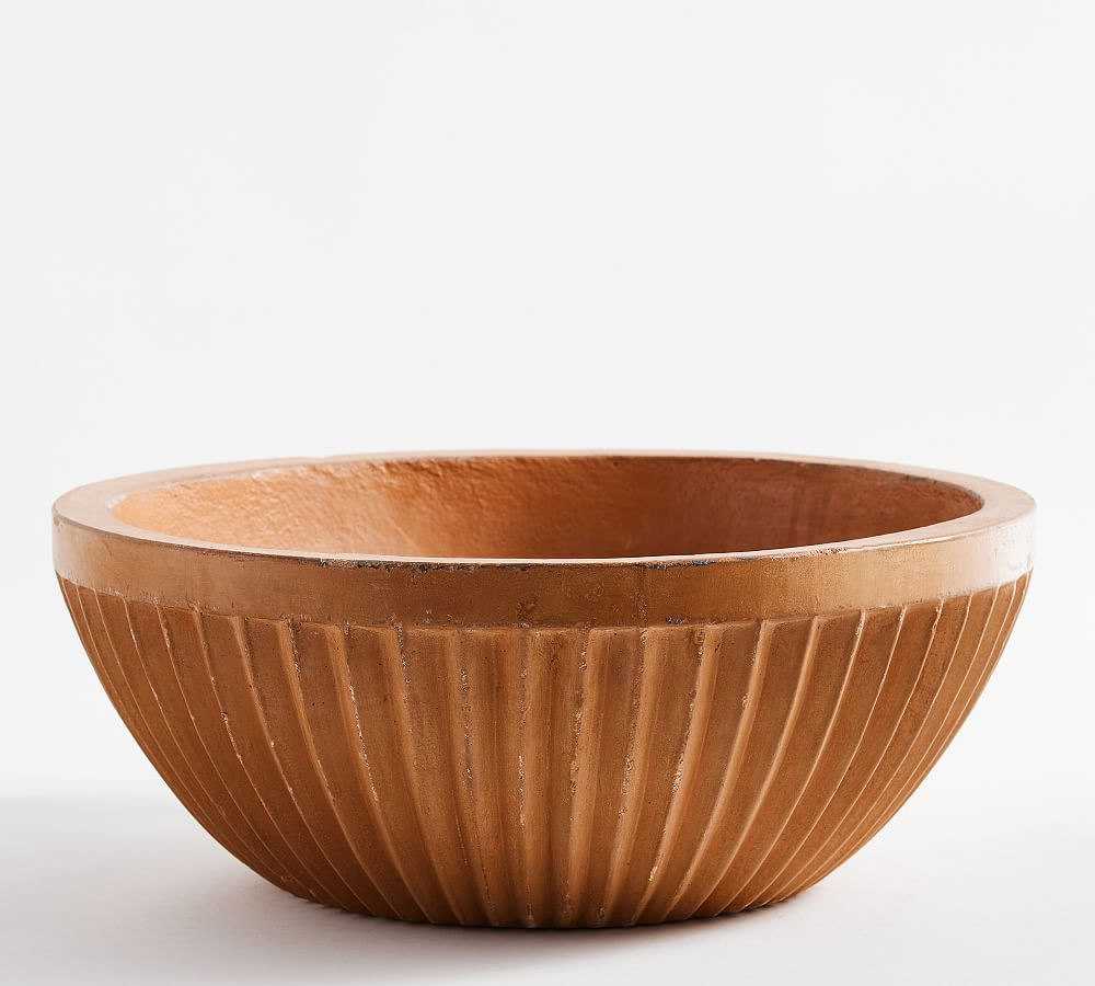 Concrete Fluted Outdoor Planters | Pottery Barn (US)
