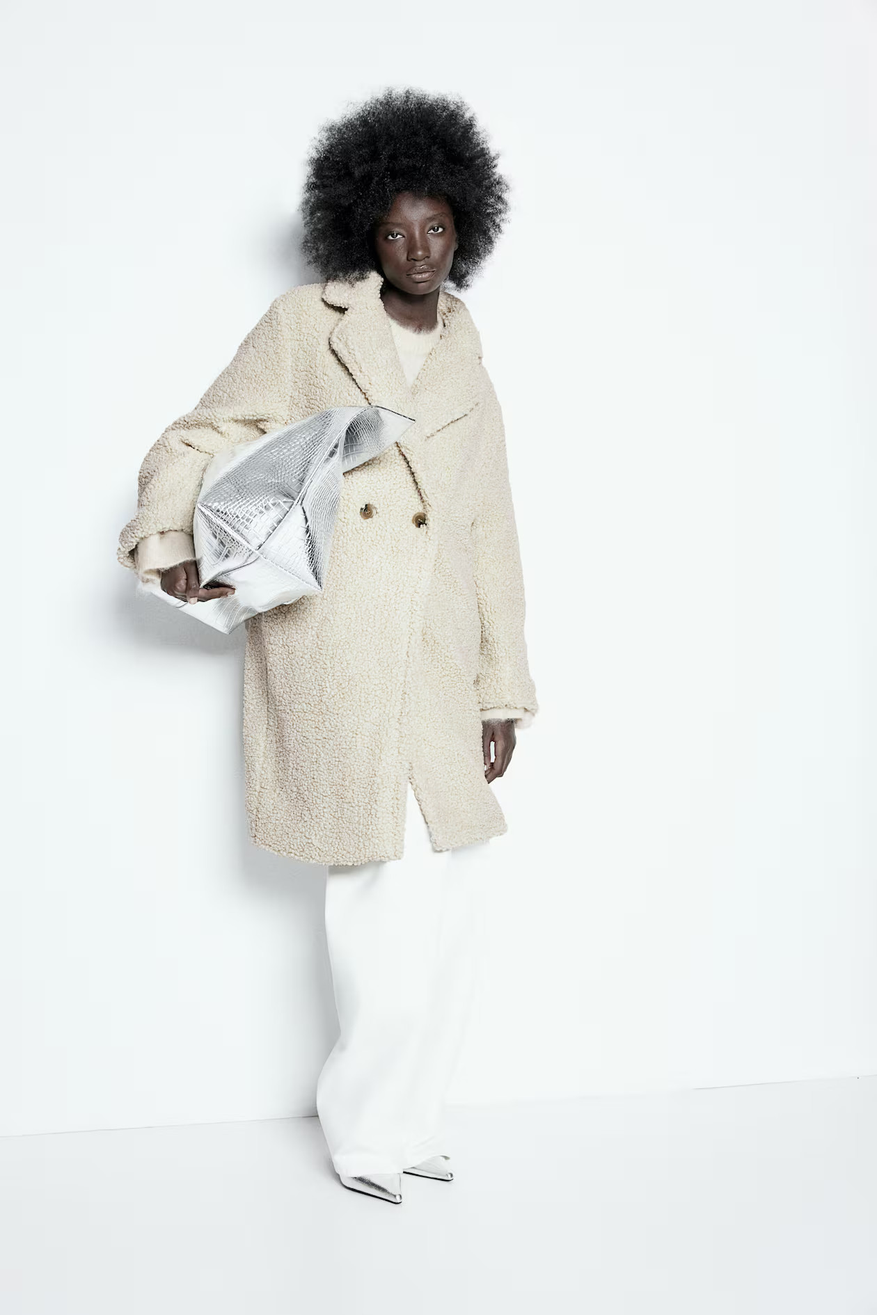 Mantel aus Teddyfleece - Hellbeige - Ladies | H&M DE | H&M (DE, AT, CH, NL, FI)
