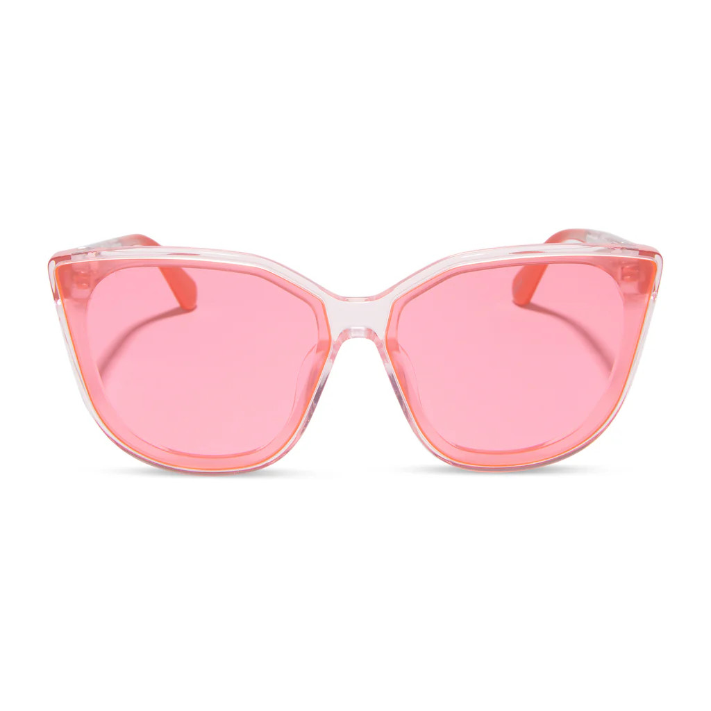 THE PATIL TWINS™ - PADMA™ AND PARVARTI™ PINK + BRIGHT CORAL SUNGLASSES | DIFF Eyewear