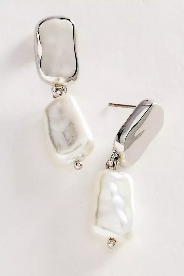 Sculptural Pearl Drop Earrings | Anthropologie (US)